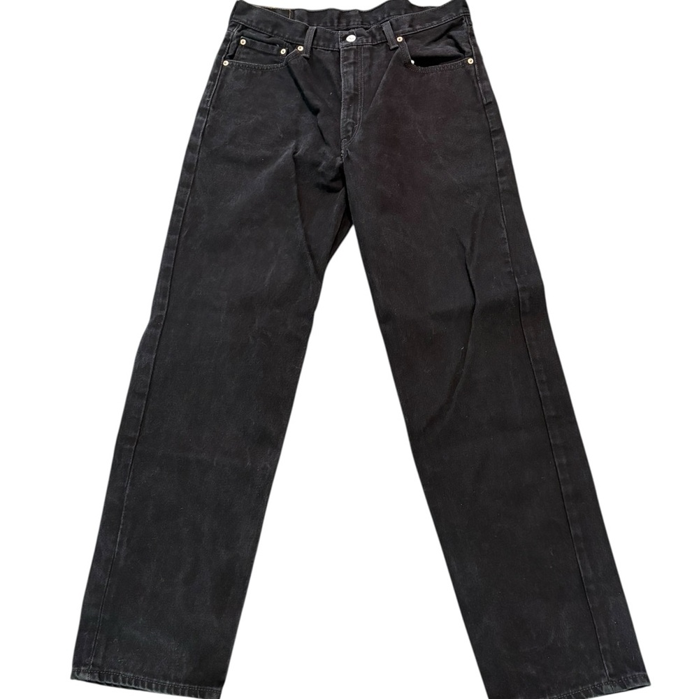 Levi's 550 Men's Relaxed Fit Black Denim Jeans 36x34